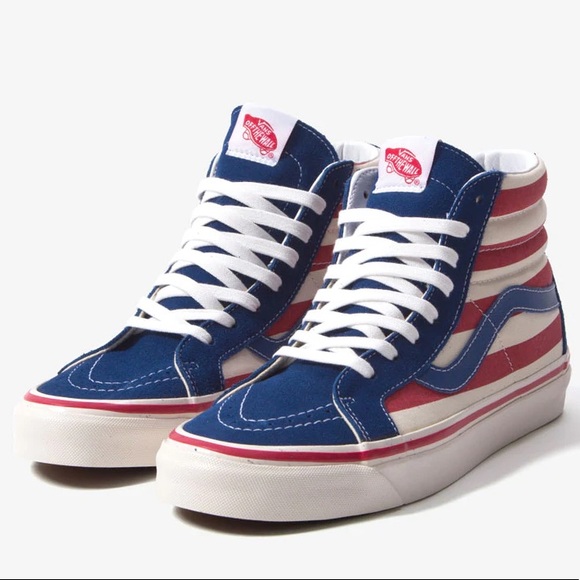 NWT VANS SK8-HI 38 DX Anaheim Factory American Sneakers Size Mens 6/Womens 7.5 - Picture 1 of 8